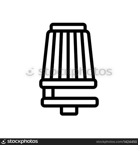frameless air conditioning filter icon vector. frameless air conditioning filter sign. isolated contour symbol illustration. frameless air conditioning filter icon vector outline illustration