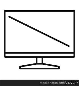 Frameless monitor icon outline vector. Computer screen. Pc display. Frameless monitor icon outline vector. Computer screen