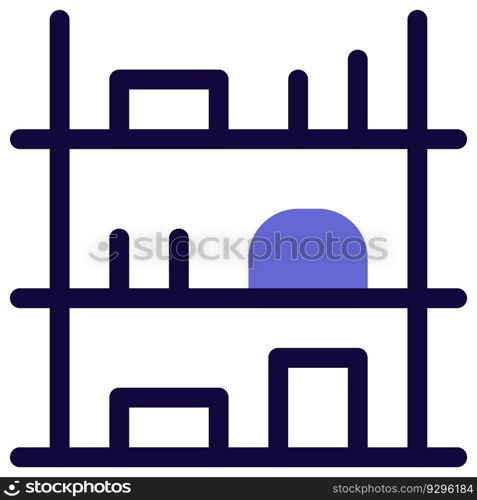 Frameless shelves for organizing decor pieces