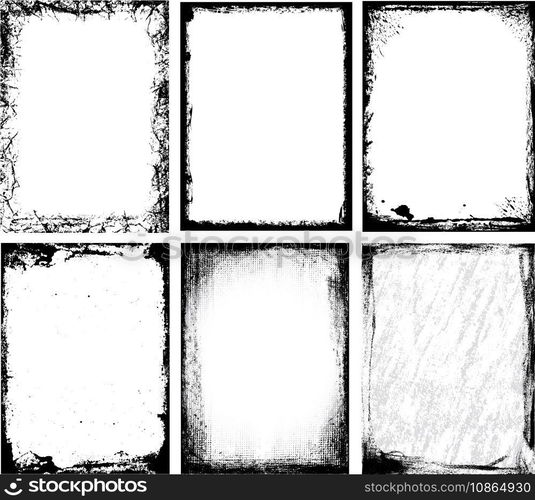 Frames and textures vector image