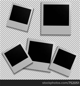 Frames for photo on isolated background