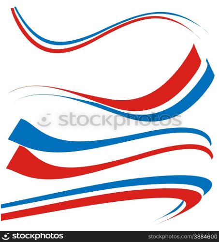 france flag set . france flag set isolated on white