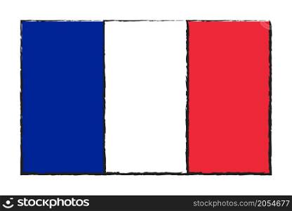France flag vector design isolated on white background