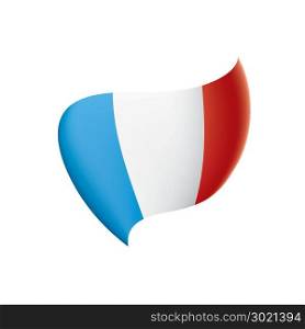France flag, vector illustration. France flag, vector illustration on a white background