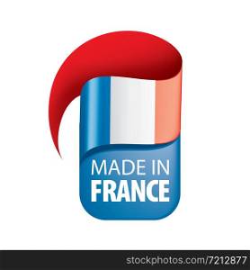 France flag, vector illustration on a white background. France flag, vector illustration on a white background.