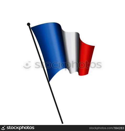France flag, vector illustration on a white background. France flag, vector illustration