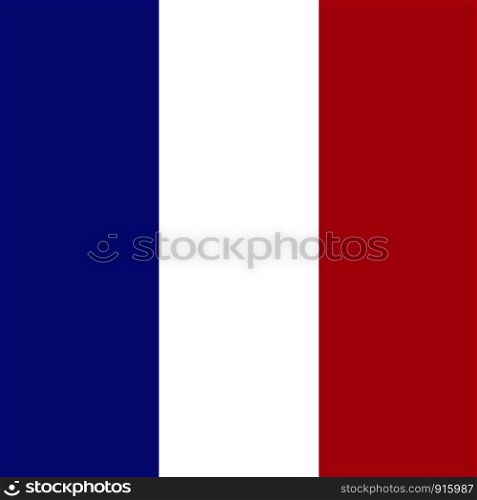 France flag. Wallpaper and background concept. National and footbal theme. Vector illustration