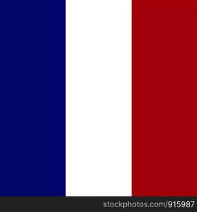 France flag. Wallpaper and background concept. National and footbal theme. Vector illustration