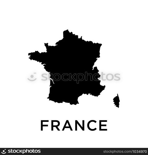 France map icon design trendy