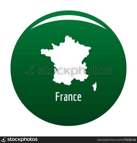 France map in black. Simple illustration of France map vector isolated on white background. France map in black vector simple