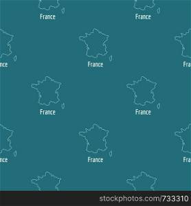 France map thin line. Simple illustration of France map vector isolated on white background. France map thin line vector simple