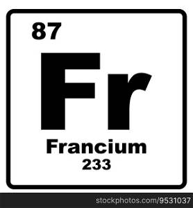 Francium Element icon,vector illustration symbol design