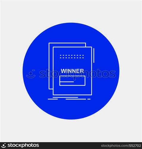 fraud, link, maleficient, malicious, script White Line Icon in Circle background. vector icon illustration. Vector EPS10 Abstract Template background