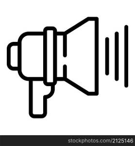 Fraud megaphone icon outline vector. Stop secure. Cyber key. Fraud megaphone icon outline vector. Stop secure
