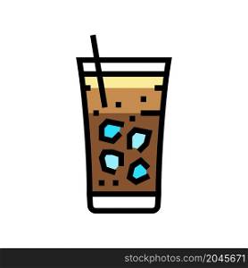 fredo coffee color icon vector. fredo coffee sign. isolated symbol illustration. fredo coffee color icon vector illustration