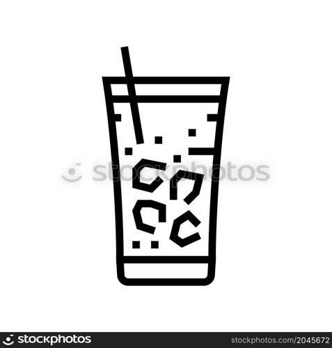 fredo coffee line icon vector. fredo coffee sign. isolated contour symbol black illustration. fredo coffee line icon vector illustration