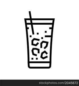 fredo coffee line icon vector. fredo coffee sign. isolated contour symbol black illustration. fredo coffee line icon vector illustration