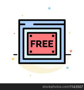 Free Access, Internet, Technology, Free Abstract Flat Color Icon Template
