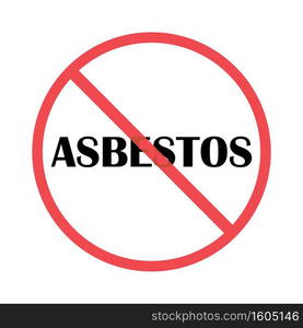 Free Asbestos logo, vector illustration template design