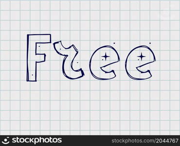 Free hand written lettering. Vector. Free hand written lettering. Vector hand draw font