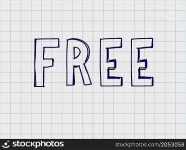 Free hand written lettering. Vector. Free hand written lettering. Vector hand draw font