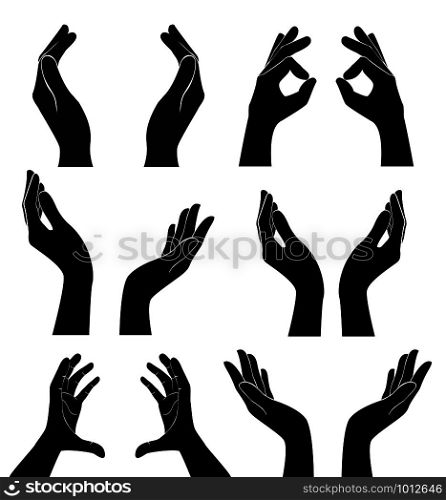 free hands holding vector