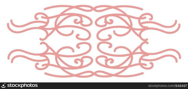 Free style natural ornament design, illustration, vector on white background.