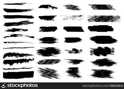 Freehand brush paint set. Abstract ink. Splash drawing. Line stroke. Design element. Vector illustration. Stock image. EPS 10.. Freehand brush paint set. Abstract ink. Splash drawing. Line stroke. Design element. Vector illustration. Stock image.