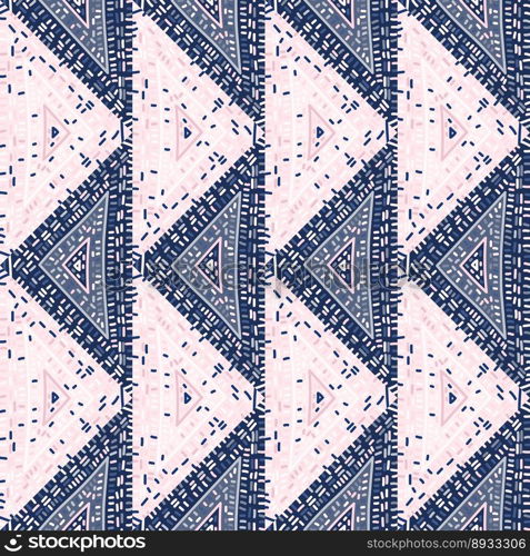 Freehand dash line mosaic seamless pattern. African embroidery ornament. Vintage boho tile. Abstract geometric ethnic wallpaper. Retro design for fabric, textile print, wrapping paper, cover.. Freehand dash line mosaic seamless pattern. African embroidery ornament. Vintage boho tile. Abstract geometric ethnic wallpaper.