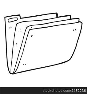 freehand drawn black and white cartoon business file