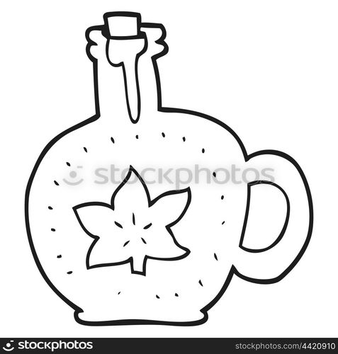 Freehand Drawn Black And White Cartoon Maple Syrup — 5354