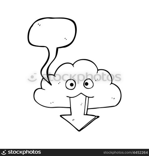 freehand drawn speech bubble cartoon download from the cloud