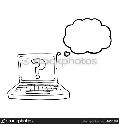 freehand drawn thought bubble cartoon internet search