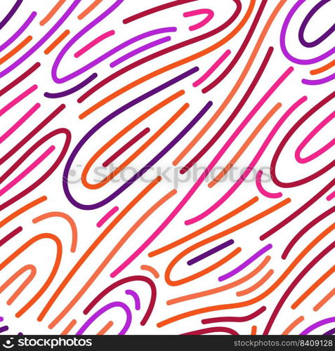 Freehand linear seamless pattern. Doodle style. Hand drawn line endless wallpaper. Design for fabric, textile print, wrapping, cover. Children hand drawn vector illustration. Freehand linear seamless pattern. Doodle style. Hand drawn line endless wallpaper.