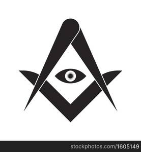 Freemasons vector icon illustration symbol design