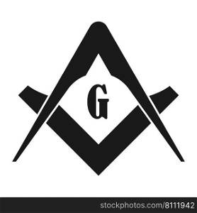 Freemasons vector icon illustration symbol design