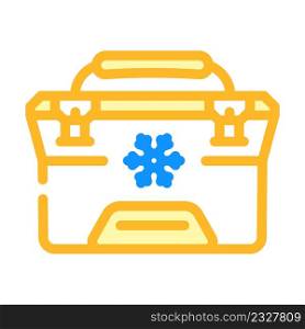 freezer bag color icon vector. freezer bag sign. isolated symbol illustration. freezer bag color icon vector illustration
