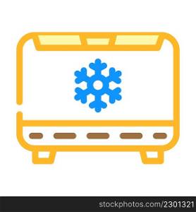 freezer electronics color icon vector. freezer electronics sign. isolated symbol illustration. freezer electronics color icon vector illustration