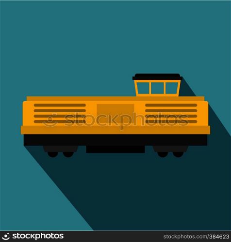 Freight train icon icon. Flat illustration of freight train vector icon for web design. Freight train icon, flat style