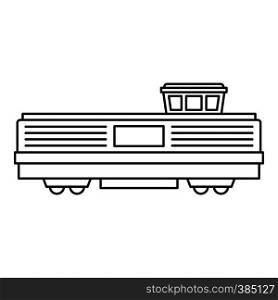 Freight train icon icon. Outline illustration of freight train vector icon for web design. Freight train icon, outline style
