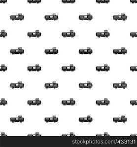 Freight train pattern seamless in simple style vector illustration. Freight train pattern vector