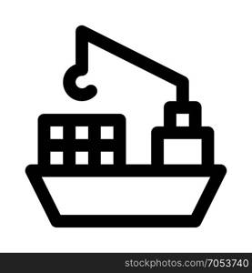 freighter icon on isolated background