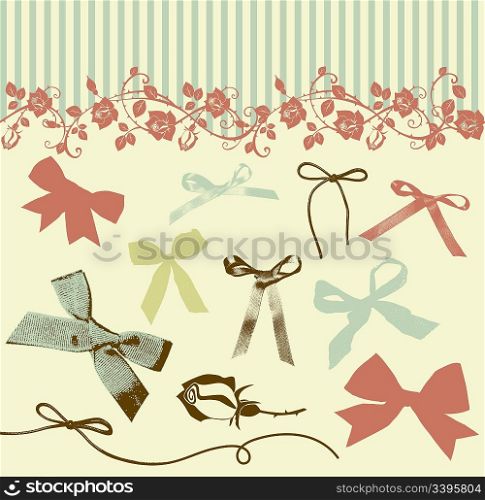 French Bows and Roses