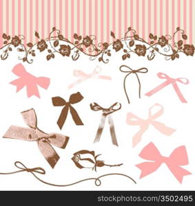 French Bows and Roses