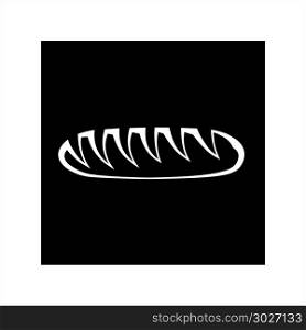 French Bread Icon Vector Art Illustration. French Bread Icon