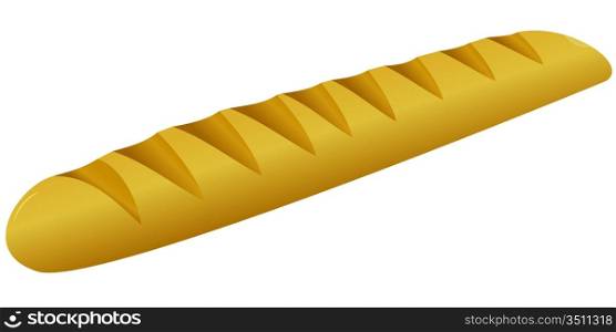 French bread. vector