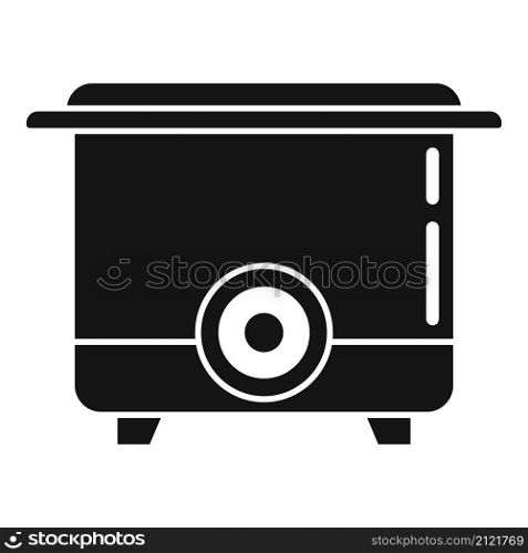 French electric machine icon simple vector. Deep fryer. Oil basket. French electric machine icon simple vector. Deep fryer
