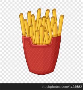 French fries icon. Cartoon illustration of french fries vector icon for web design. French fries icon, cartoon style