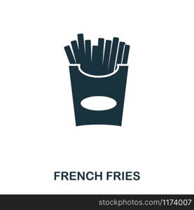 French Fries icon. Mobile apps, printing and more usage. Simple element sing. Monochrome French Fries icon illustration. French Fries icon. Mobile apps, printing and more usage. Simple element sing. Monochrome French Fries icon illustration.