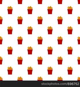 French fries pattern seamless in flat style for any design. French fries pattern seamless